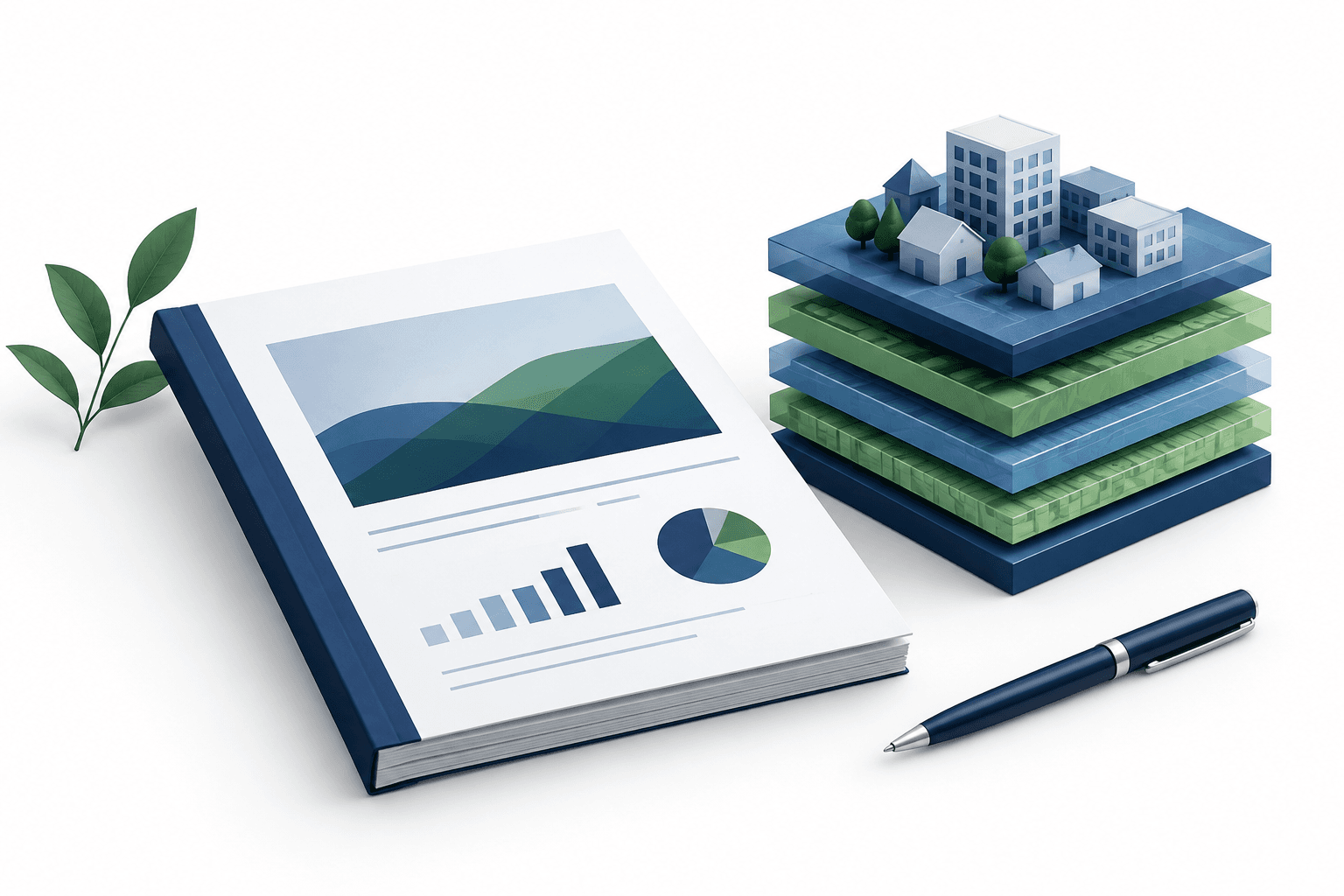 Conceptual illustration of Volta Finance annual accounts and layered structured-credit investments.