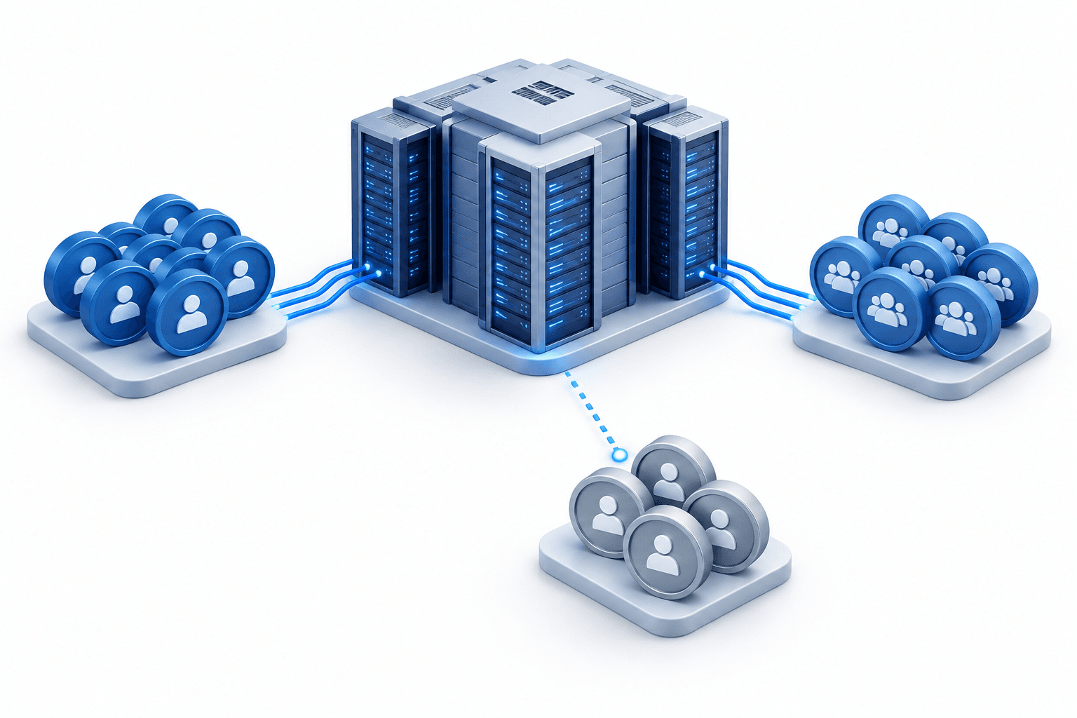 Concept illustration of the Meta stock offering supporting AI data center investment.