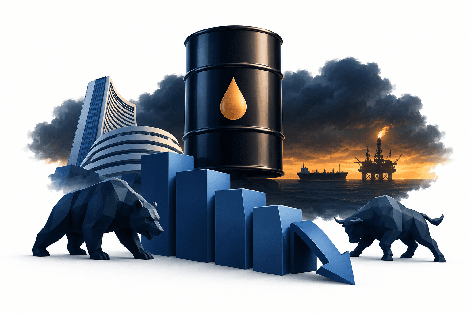 Brent 110 Doları Aşarken Nifty’deki Düşüş %1’e Ulaştı, Sensex 691 Puan Geriledi
