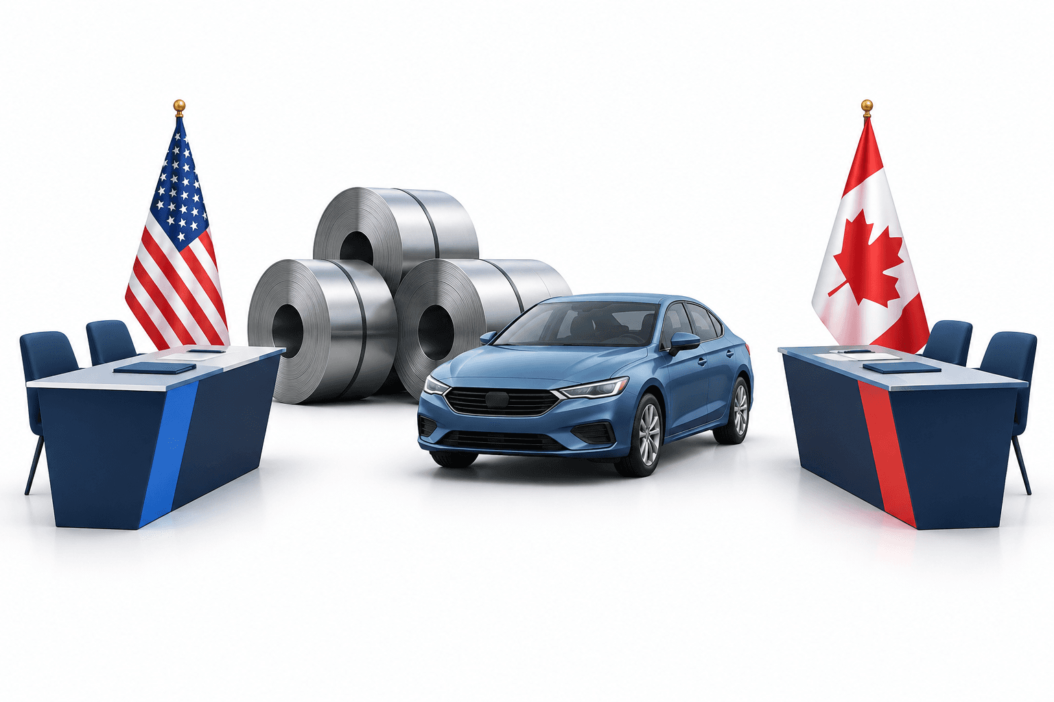 USA–Kanada-samtal om tullar syftar till lättnader för stål och bilar