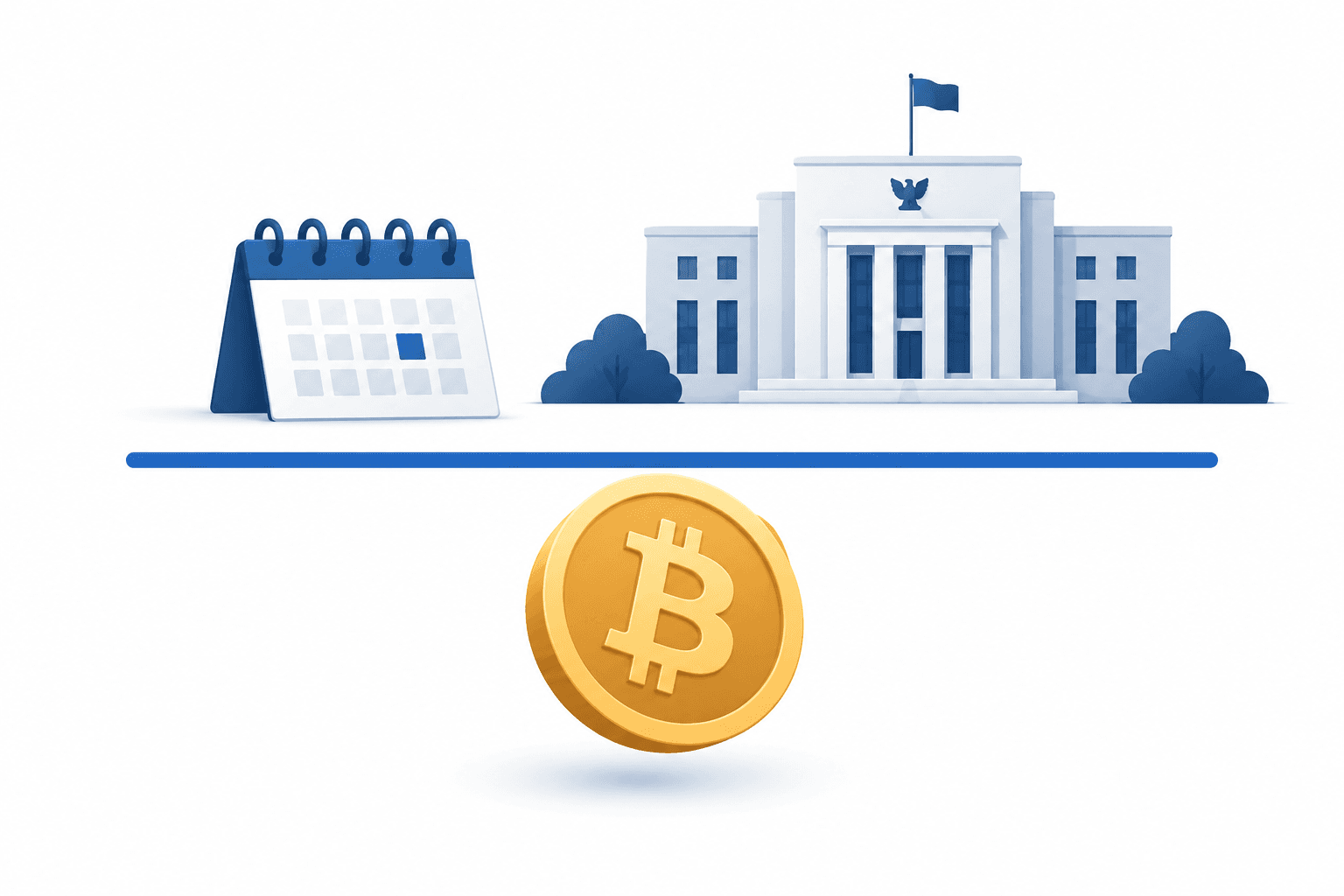 Bitcoinprisen falder til under 80.000 dollar, mens Fed-mødet begynder