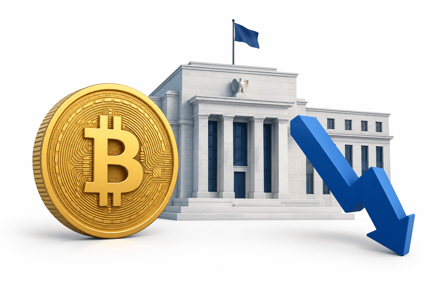 Bitcoin-kursen falder til 79.562 dollar før Fed-beslutning