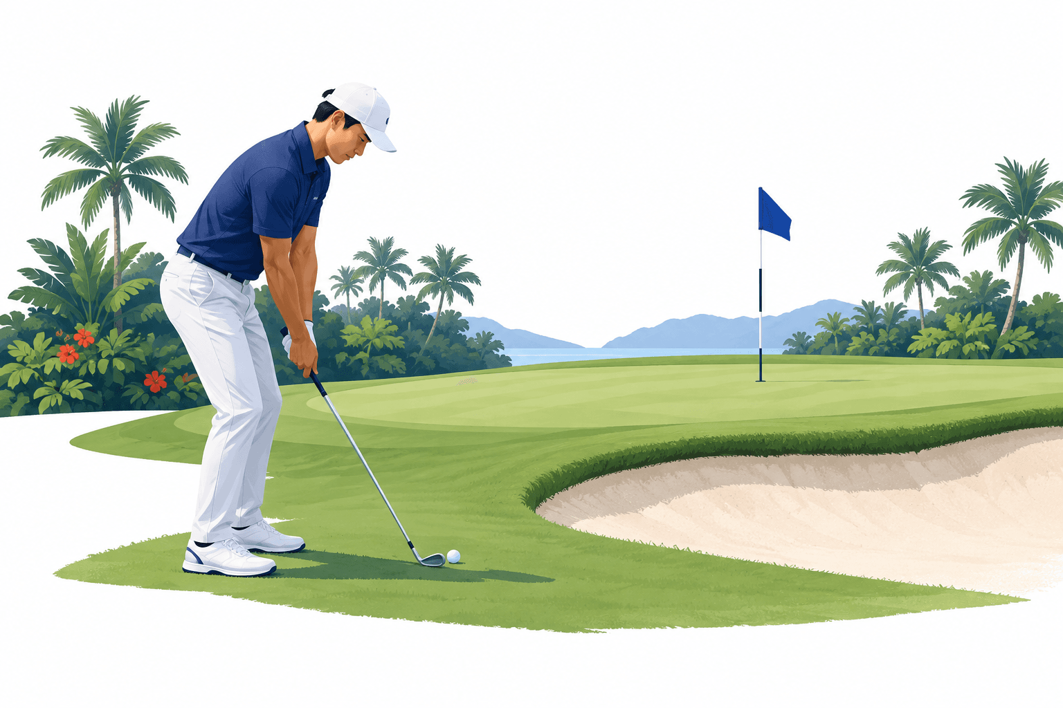 Micah Shin vedie na turnaji Apo Golf Classic o tri údery