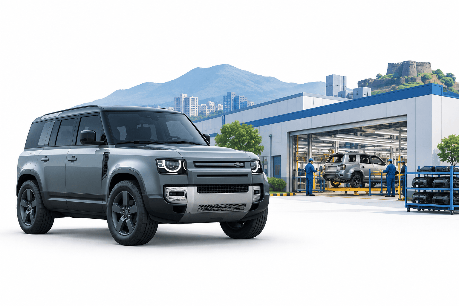 Výroba modelu Defender 110 sa začína v Pune, JLR znižuje ceny v Indii