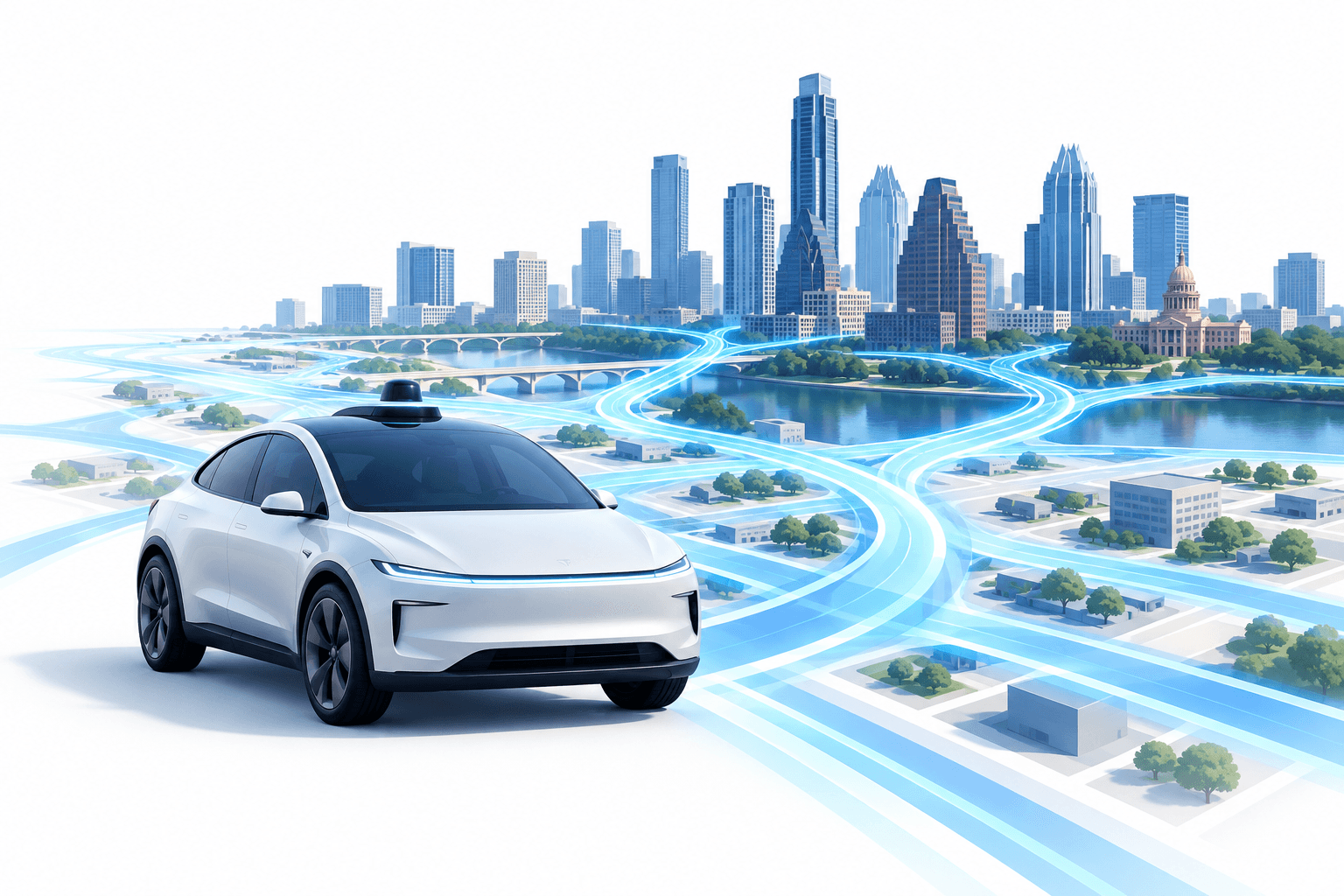 Il robotaxi di Tesla aumenta dieci volte a Austin, afferma il CEO