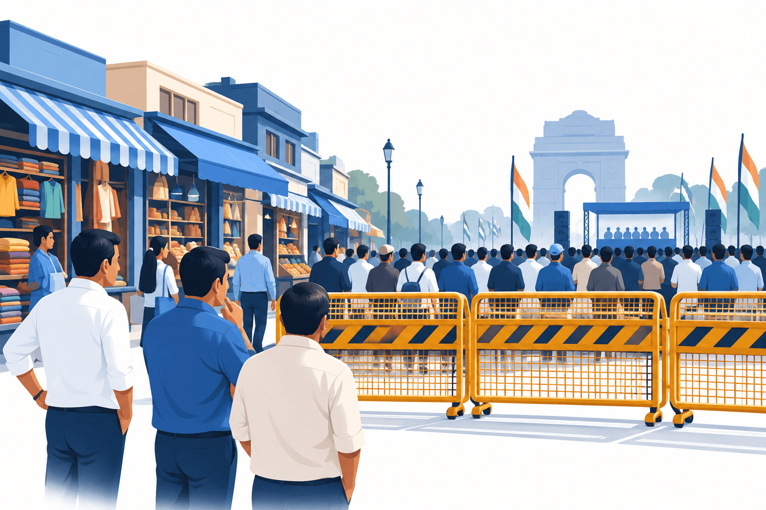 Delhi’deki tüccarlar, 1 Kasım’daki Kongre mitinginin ertelenmesini istiyor