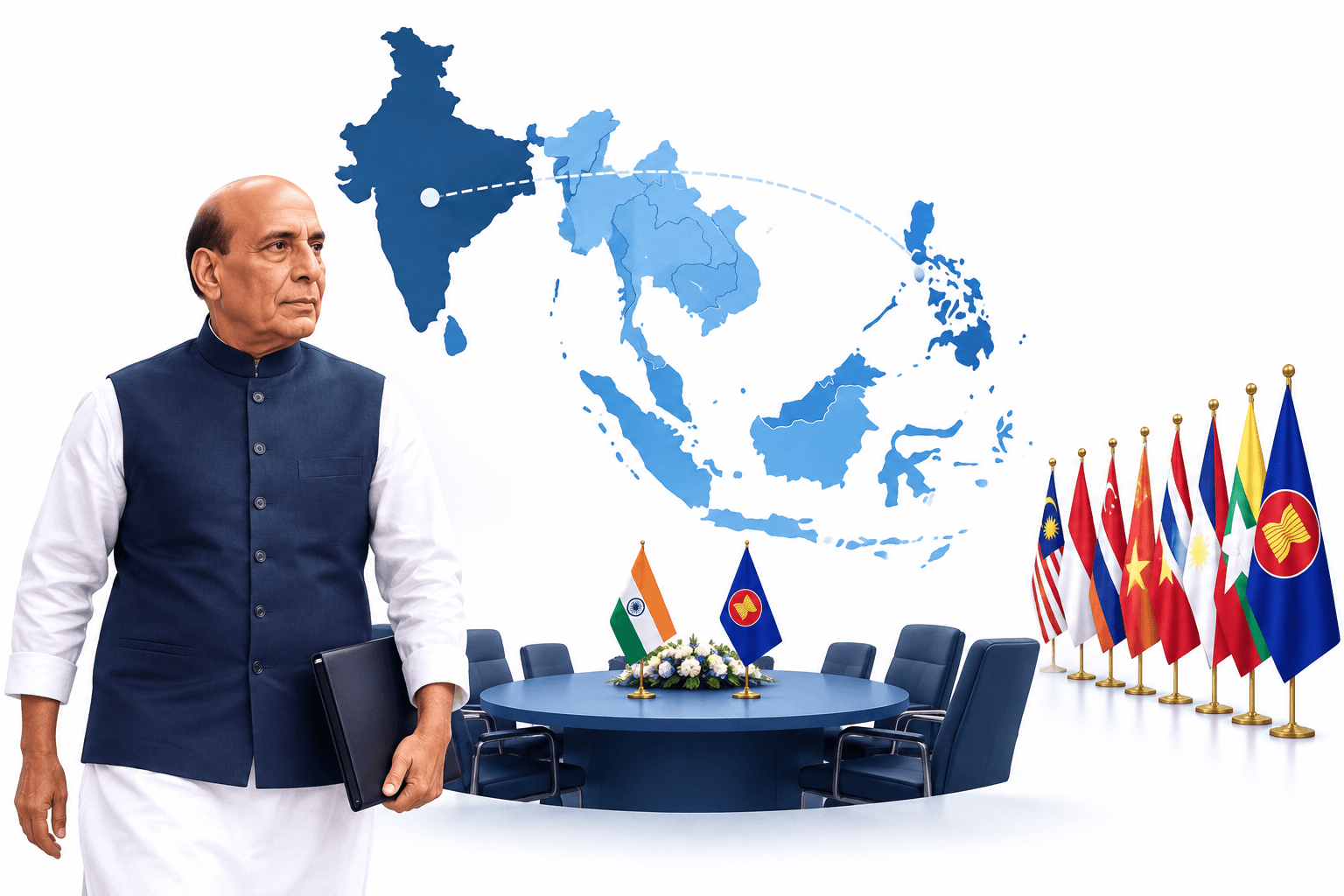 Pertemuan Pertahanan ASEAN: Rajnath Singh dari India Bertolak ke Cebu