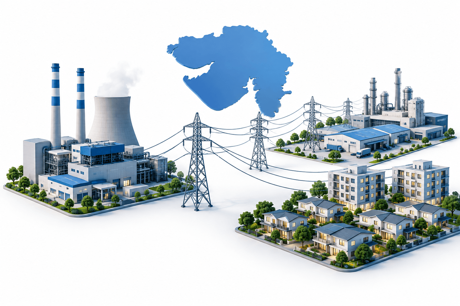 Gujarats Stromzuteilung steigt angesichts hoher Nachfrage um 1,6 GW