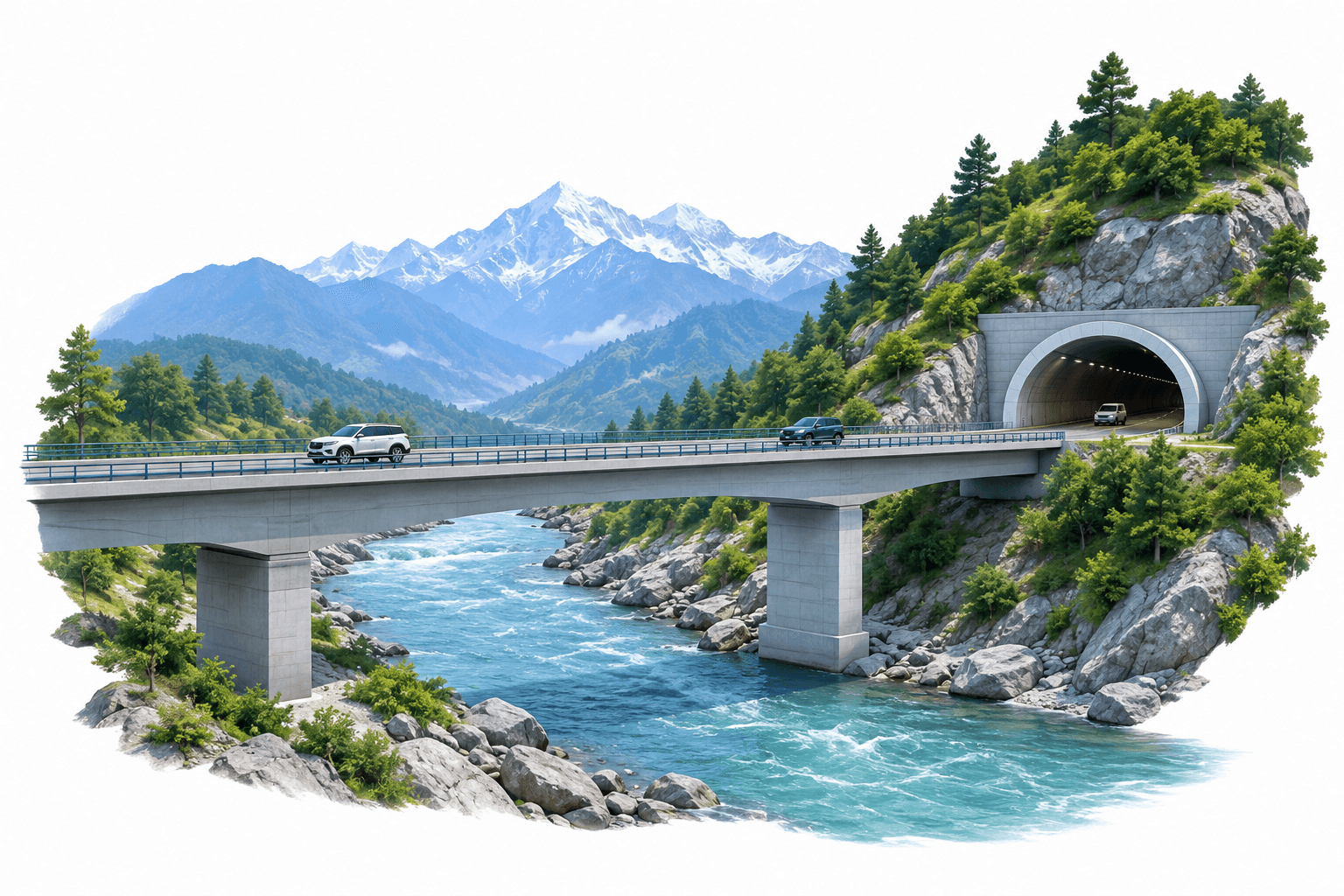 Le projet de pont-tunnel de Rudraprayag entame ses essais de circulation