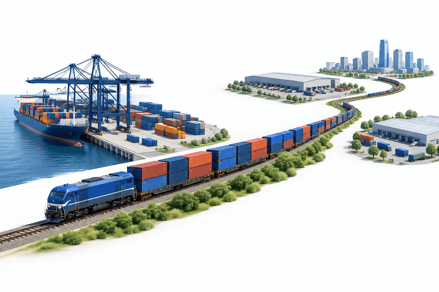 Layanan kereta api DP World menghubungkan JNPA dengan NCR dan Ahmedabad