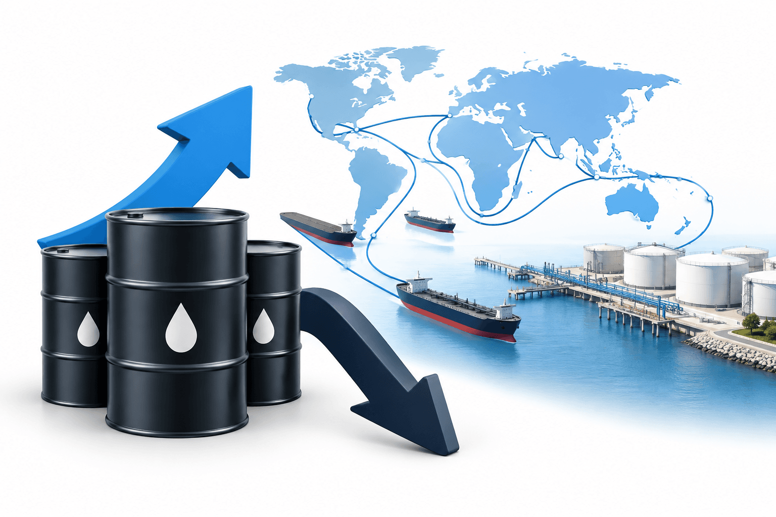 Brent-råolje faller etter en ukentlig oppgang på 6 %