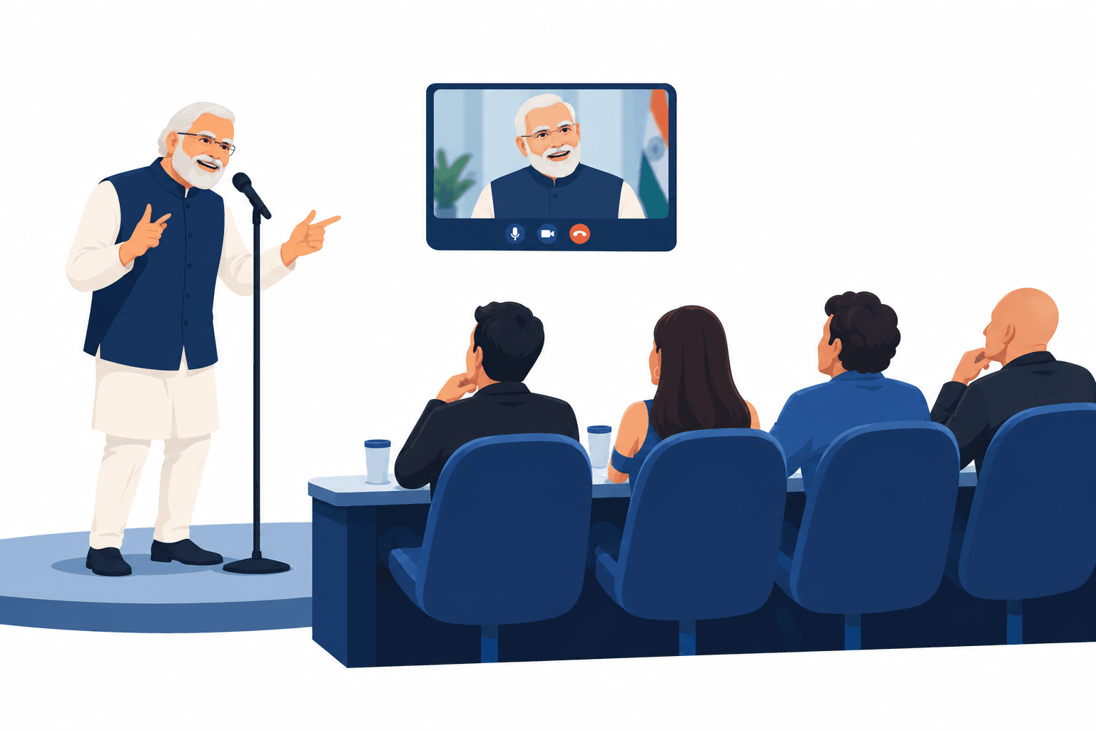 Modi-imitator vinner en episode av India’s Got Latent