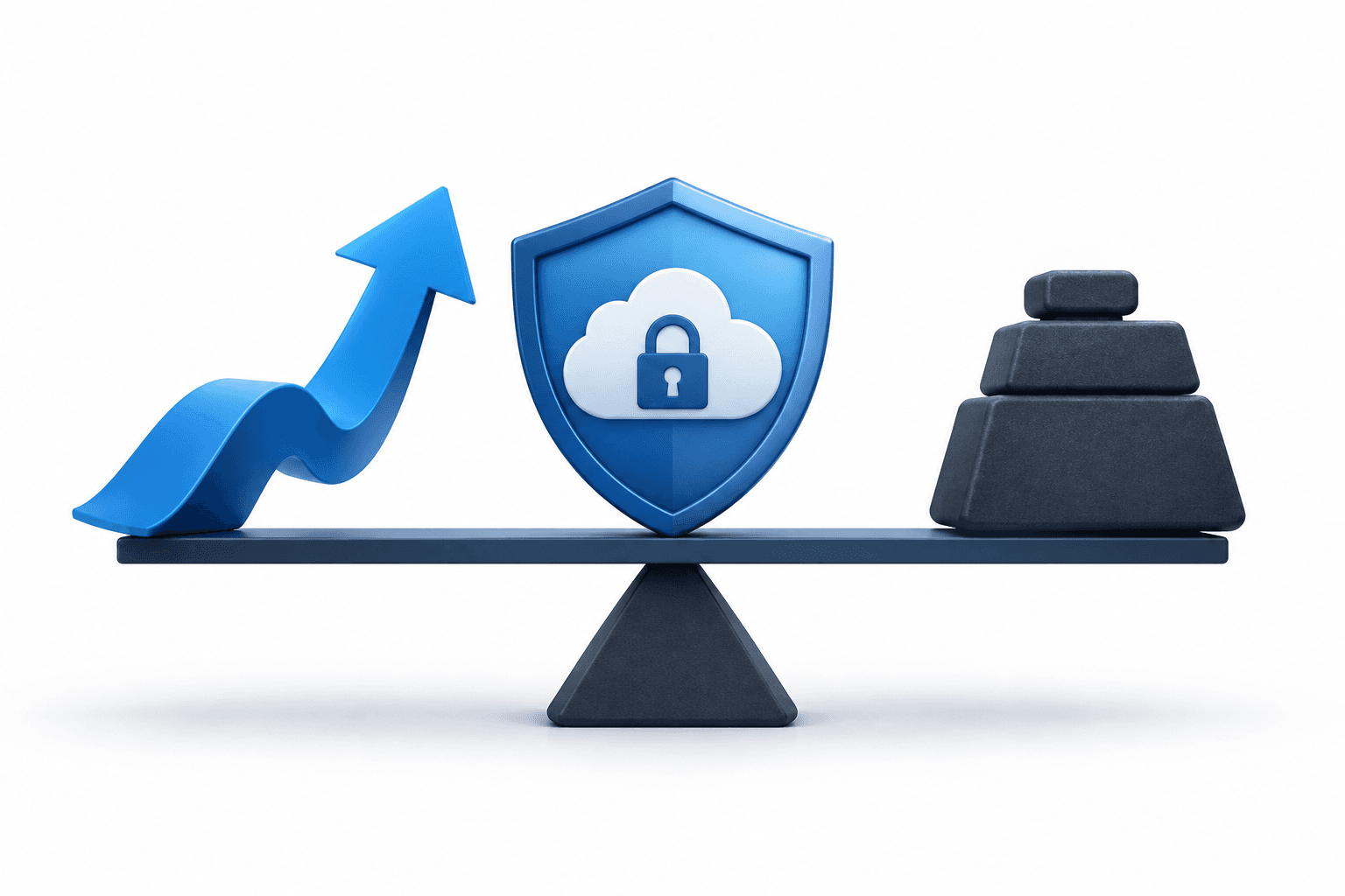 Conceptual illustration of a cloud-security shield representing Zscaler.