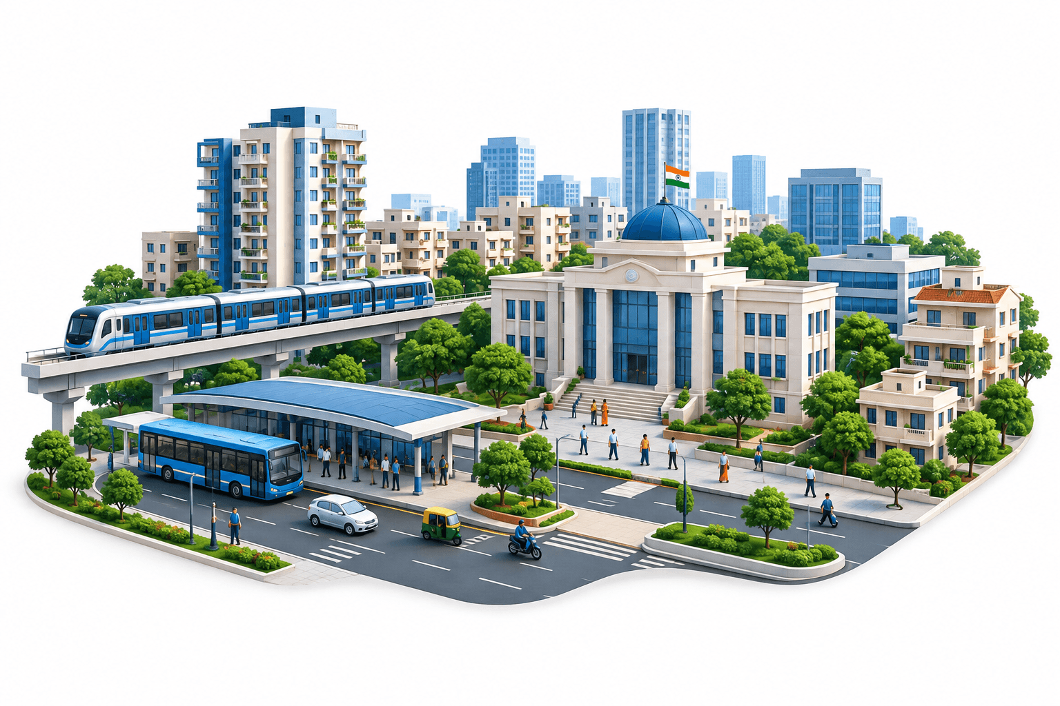 Reformas urbanas na Índia: Gauba defende prefeitos eleitos