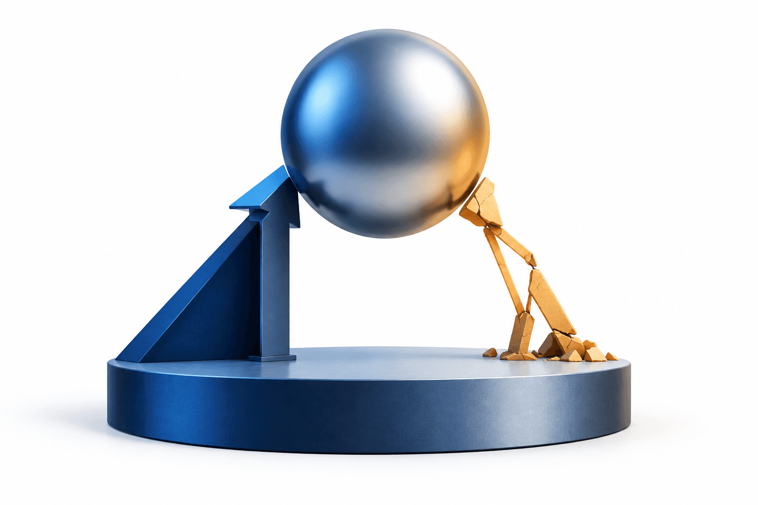 Conceptual illustration of rising Williams shares.