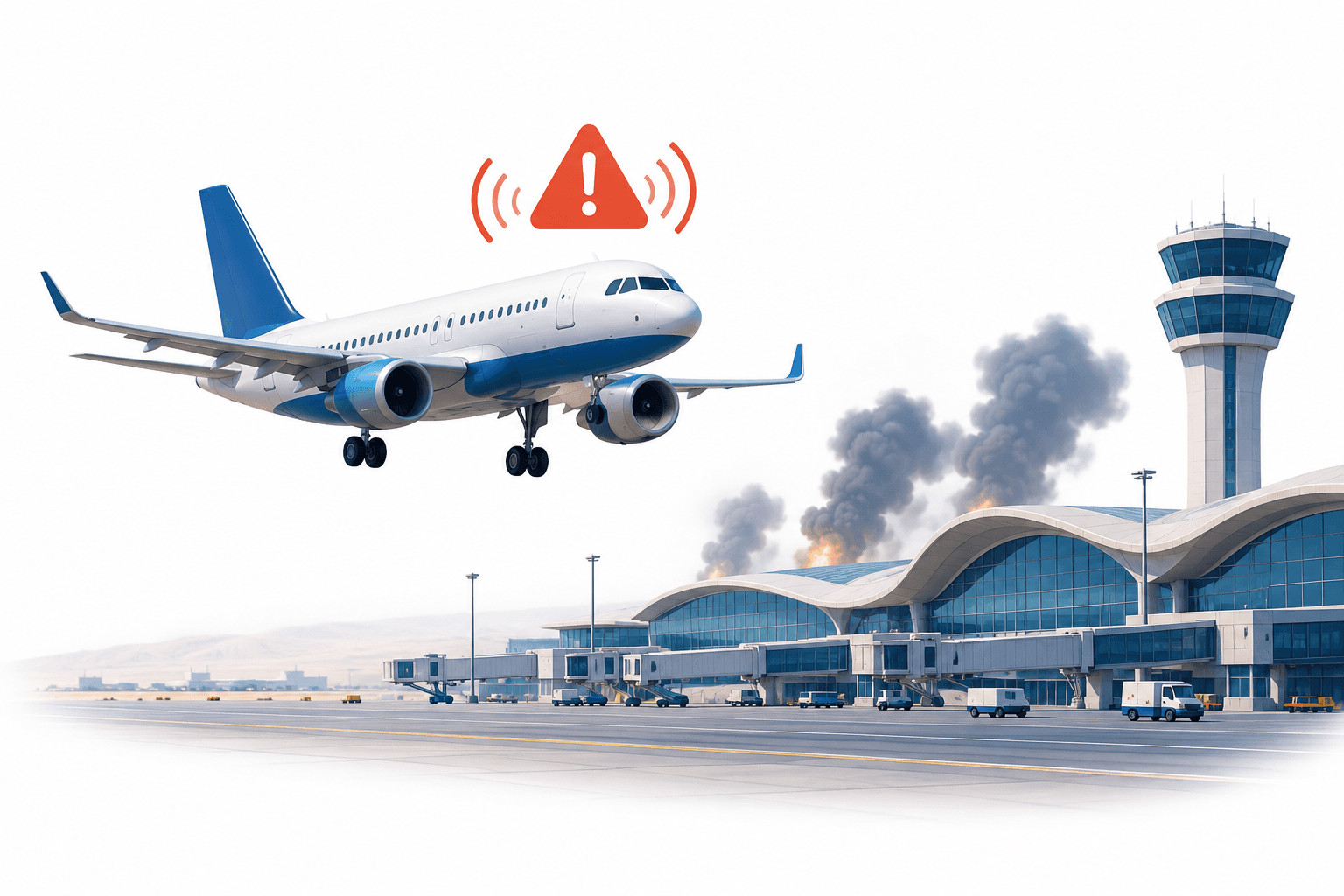 Reabertura do aeroporto de Riade coincide com explosões