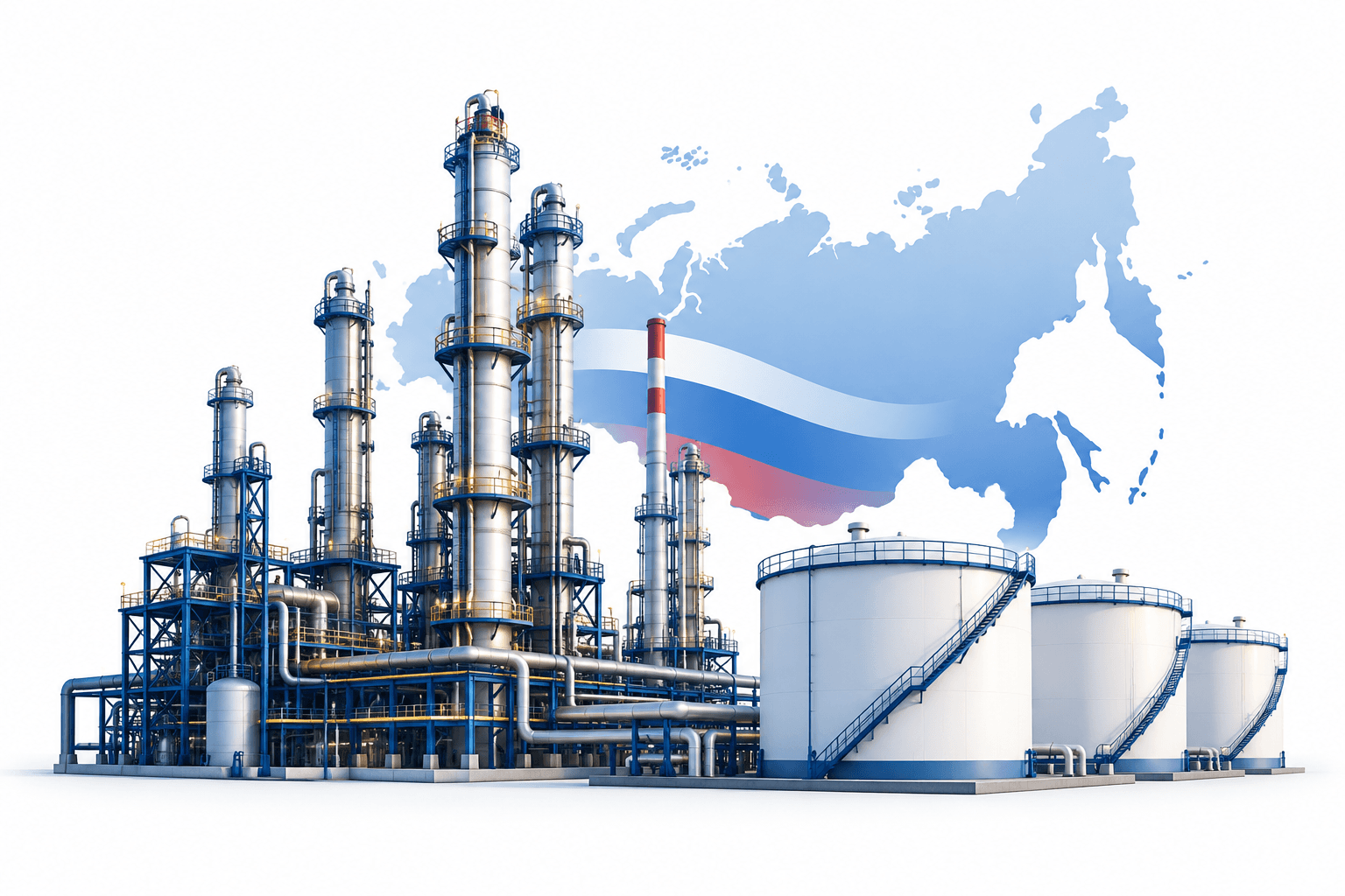 Refinarias de petróleo russas aumentam o processamento após cessarem os ataques