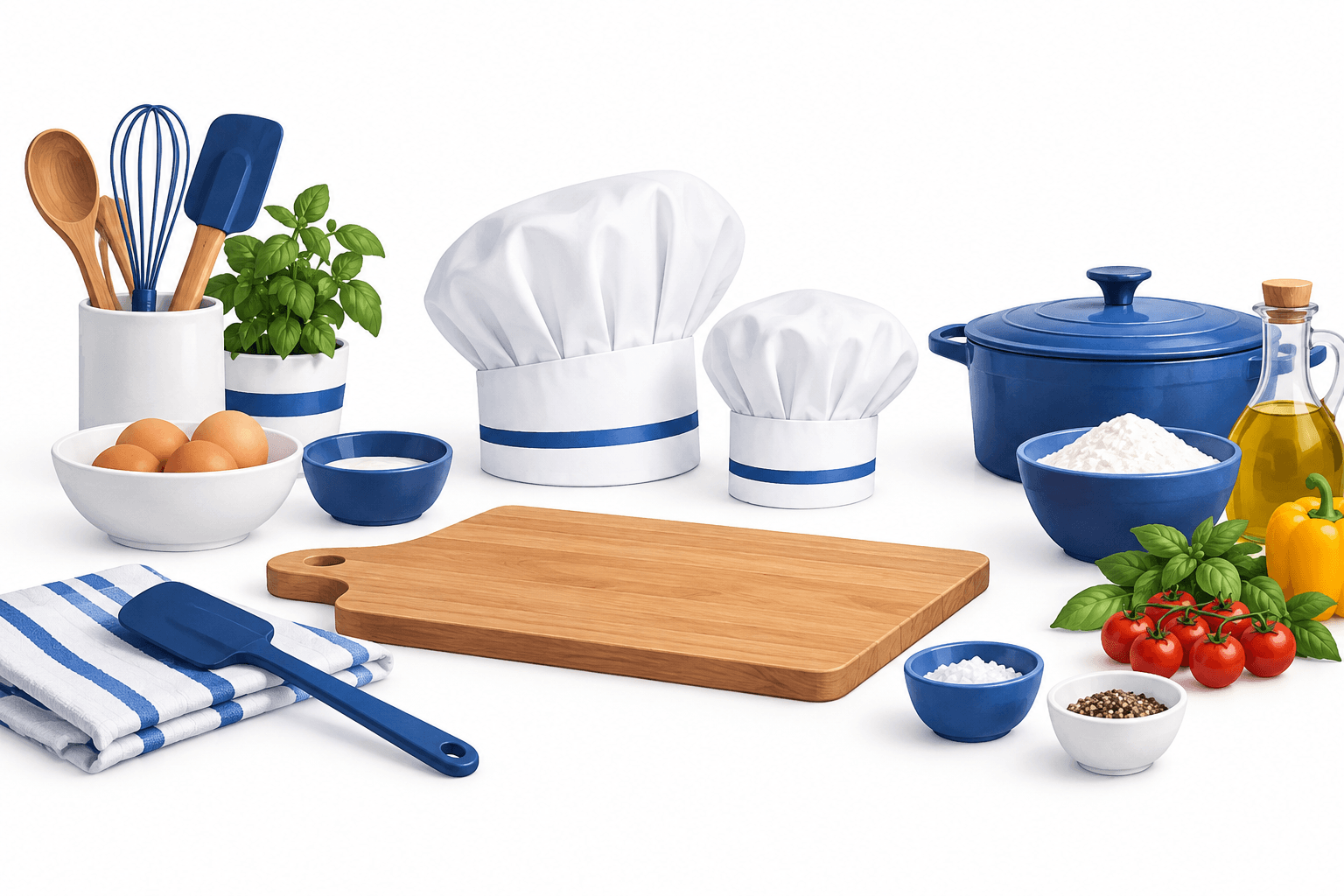 Illustration of a young cooks' kitchen for the Meghan Markle television story