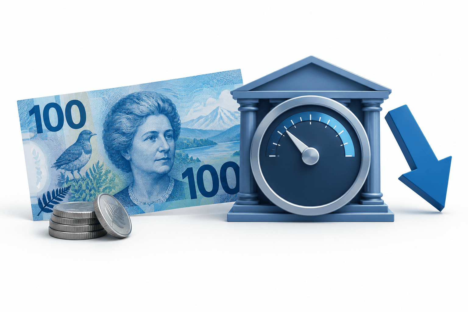 El dólar neozelandés cae tras mantener los tipos el banco central