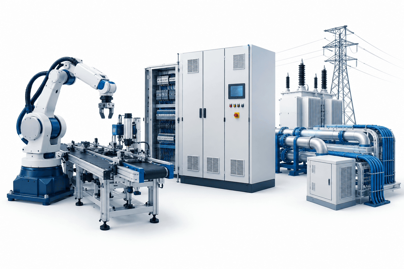Illustration of industrial automation equipment for the SPIE SAR acquisition