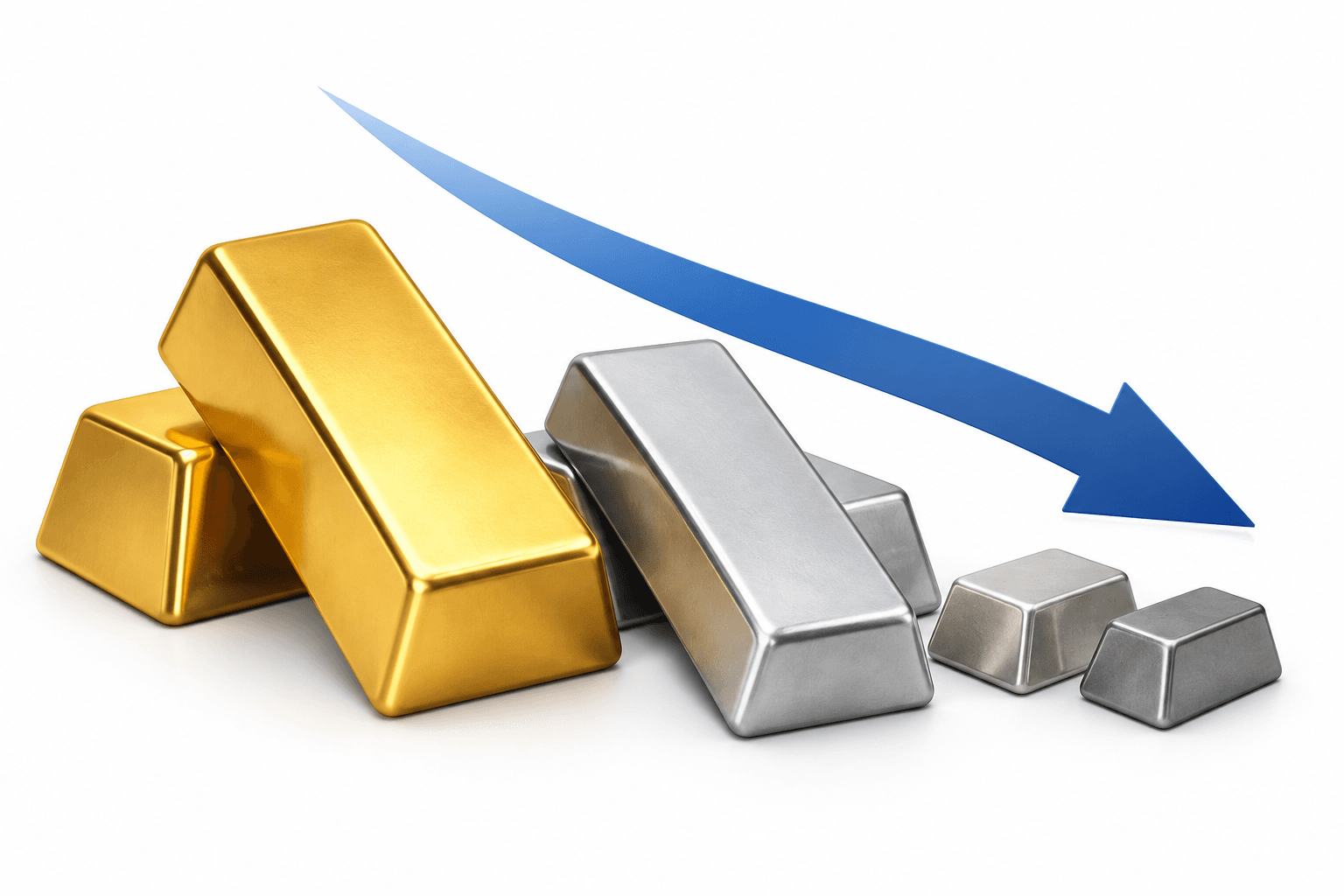 Los precios del oro alcanzan su nivel más bajo en un año mientras caen los metales preciosos