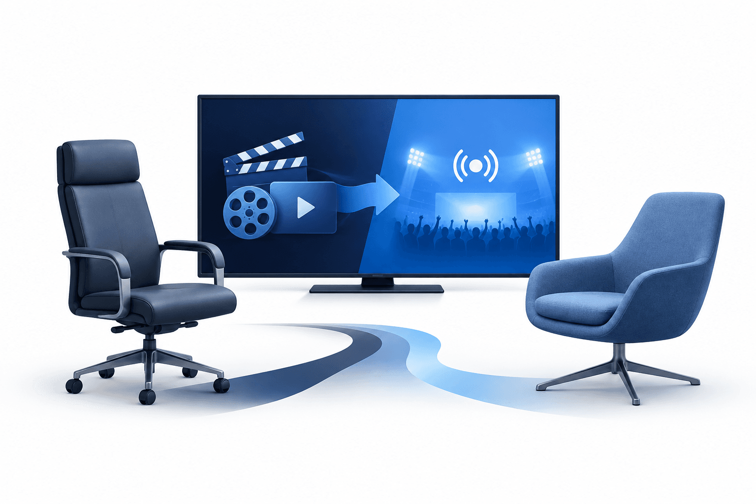 Concept illustration of a content leadership transition ahead of Netflix earnings.