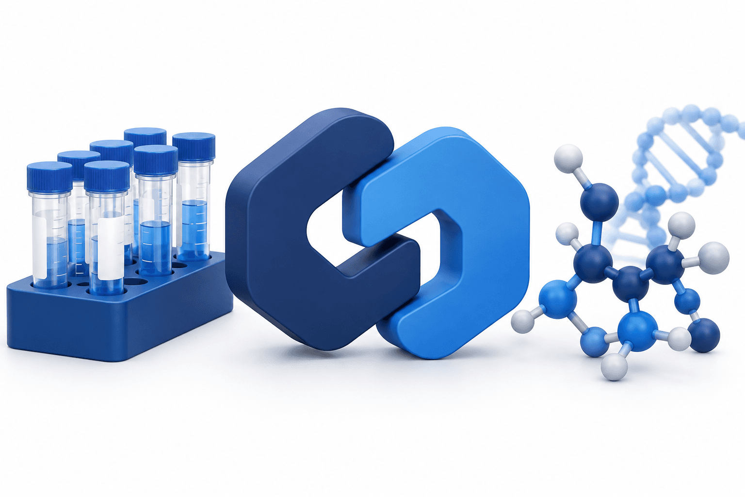 Concept illustration of laboratory tools and an acquisition agreement representing Qiagen shares and takeover developments.