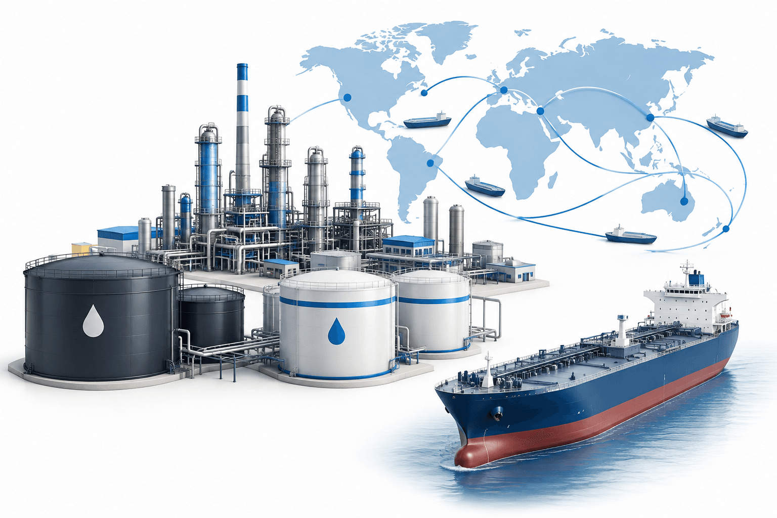 Eksporten af raffinerede brændstoffer til sanktionslande stiger med 43 %