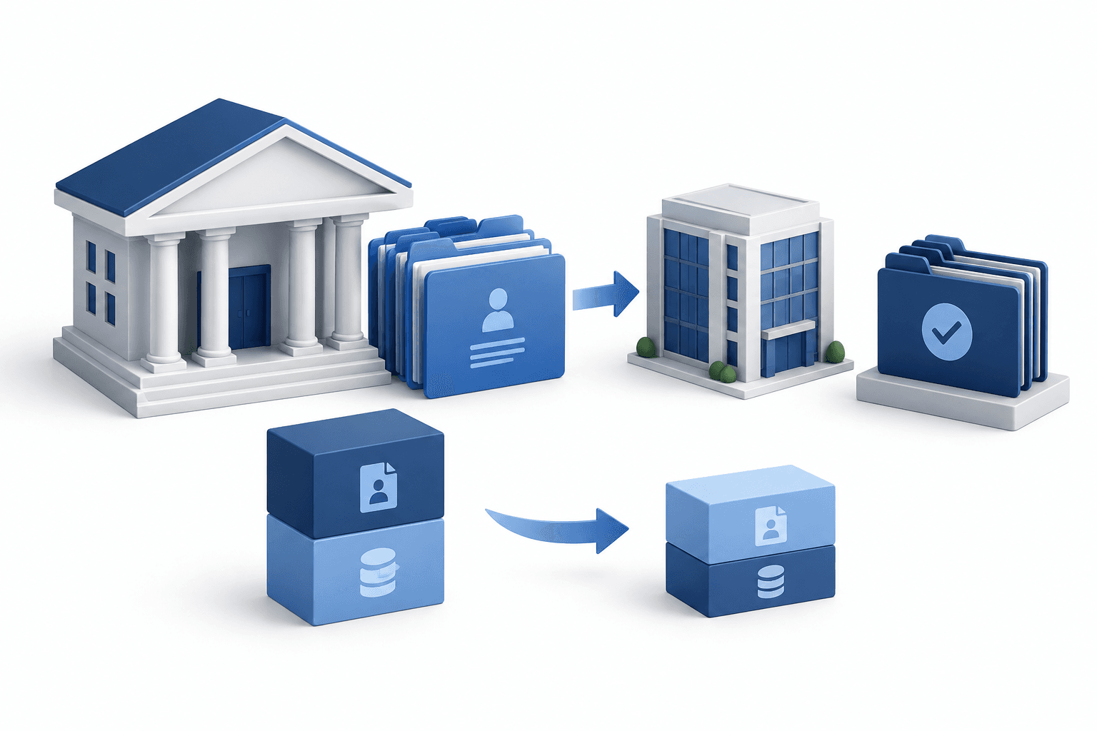 Concept illustration of bank loan portfolios being reorganized alongside Truist earnings.