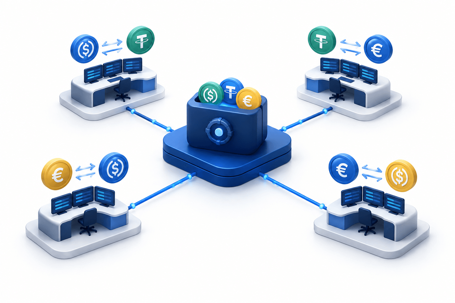 Fireblocks Liquidity Market samlar stablecoin-offerter