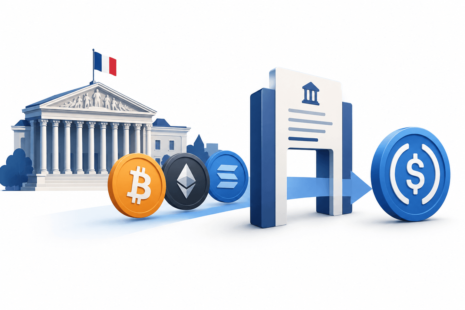 Fortschritte in der Stablecoin-Steuer in Frankreich bei enger Haushaltsabstimmung
