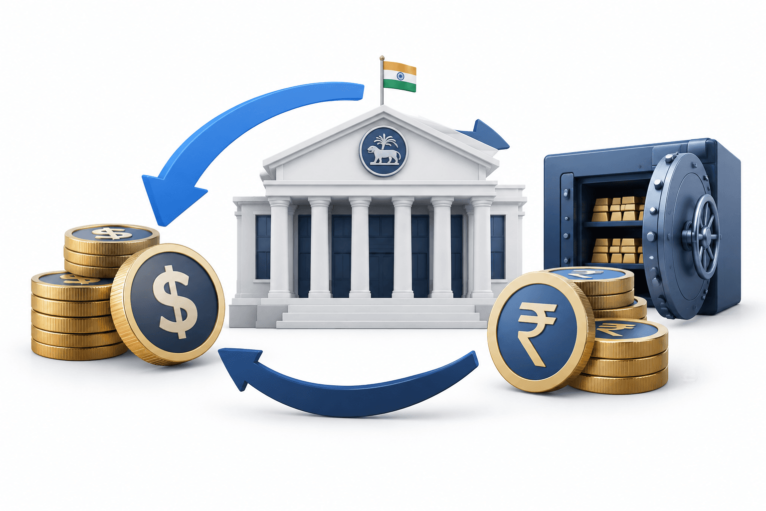 अगस्त में RBI की विदेशी मुद्रा खरीद रिकॉर्ड 43.26 अरब डॉलर पर