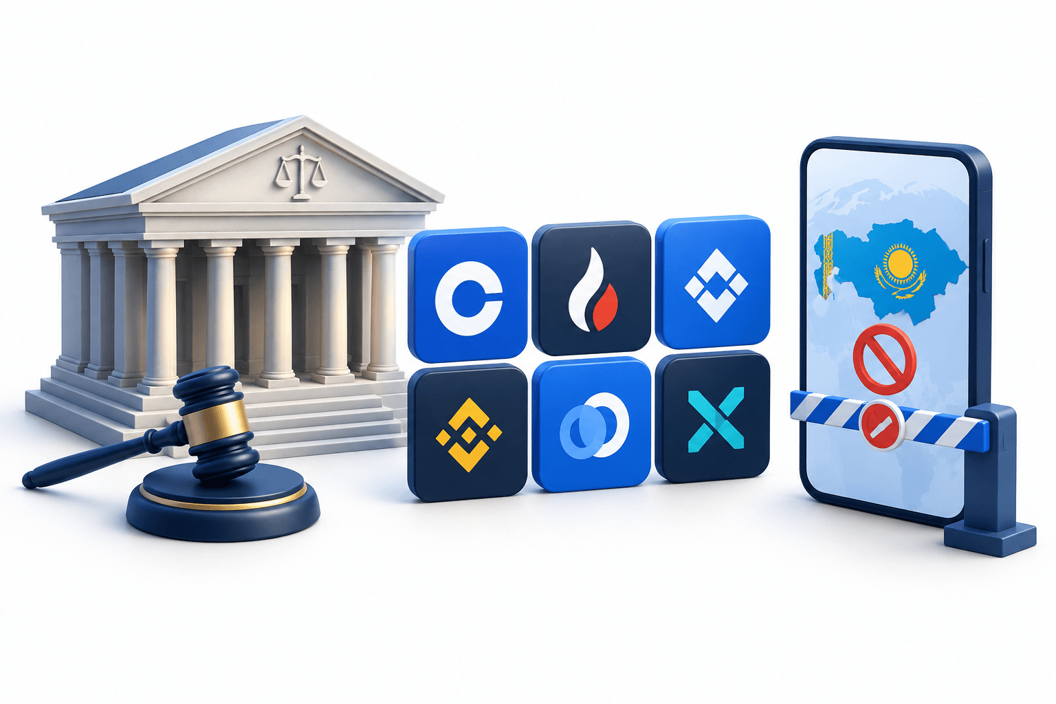 कज़ाख़स्तान के क्रिप्टो निषेधाज्ञा आदेश Coinbase, HTX और चार अन्य को लक्षित करते हैं