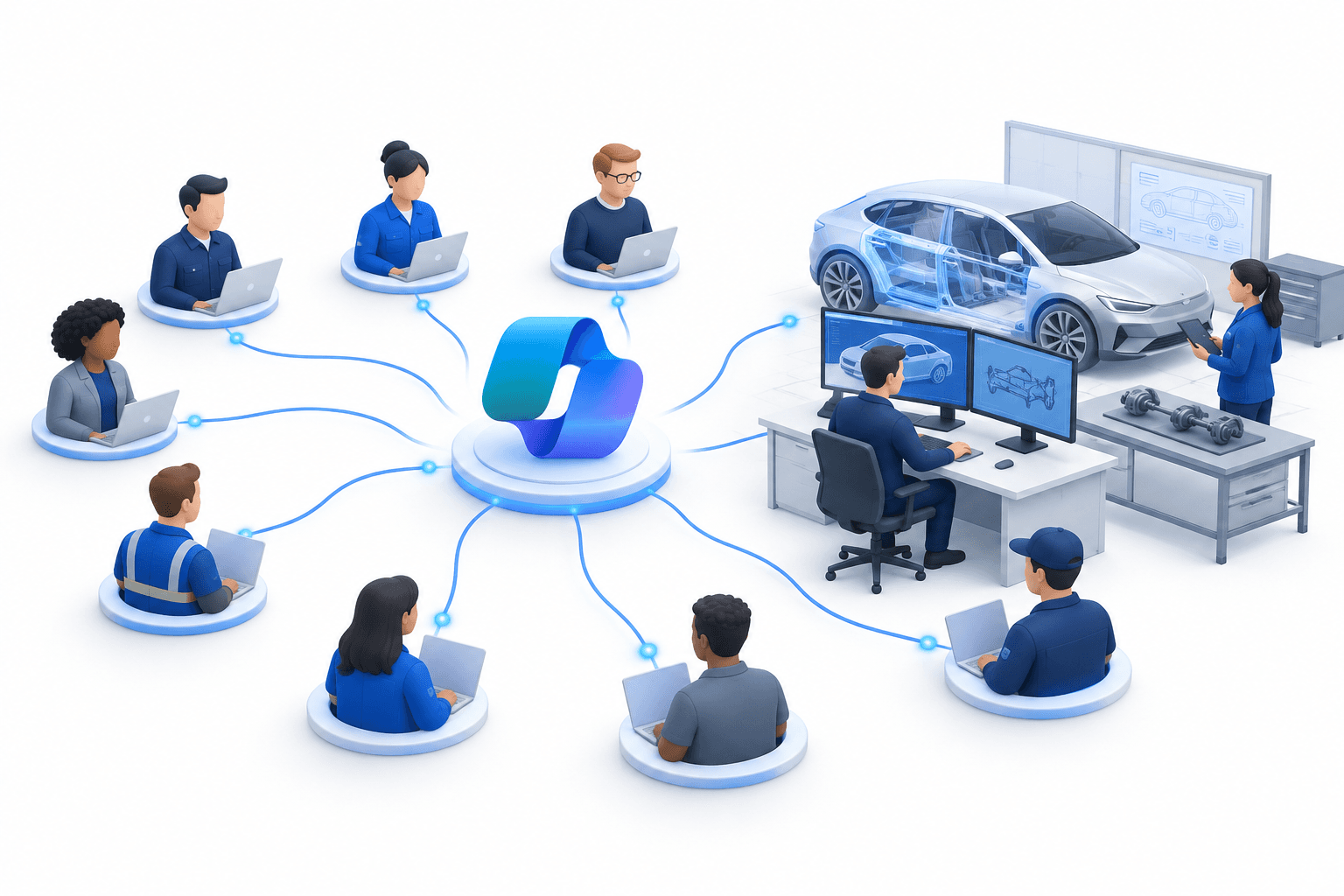 Microsoft Copilot llega a más de 330.000 trabajadores de Volkswagen