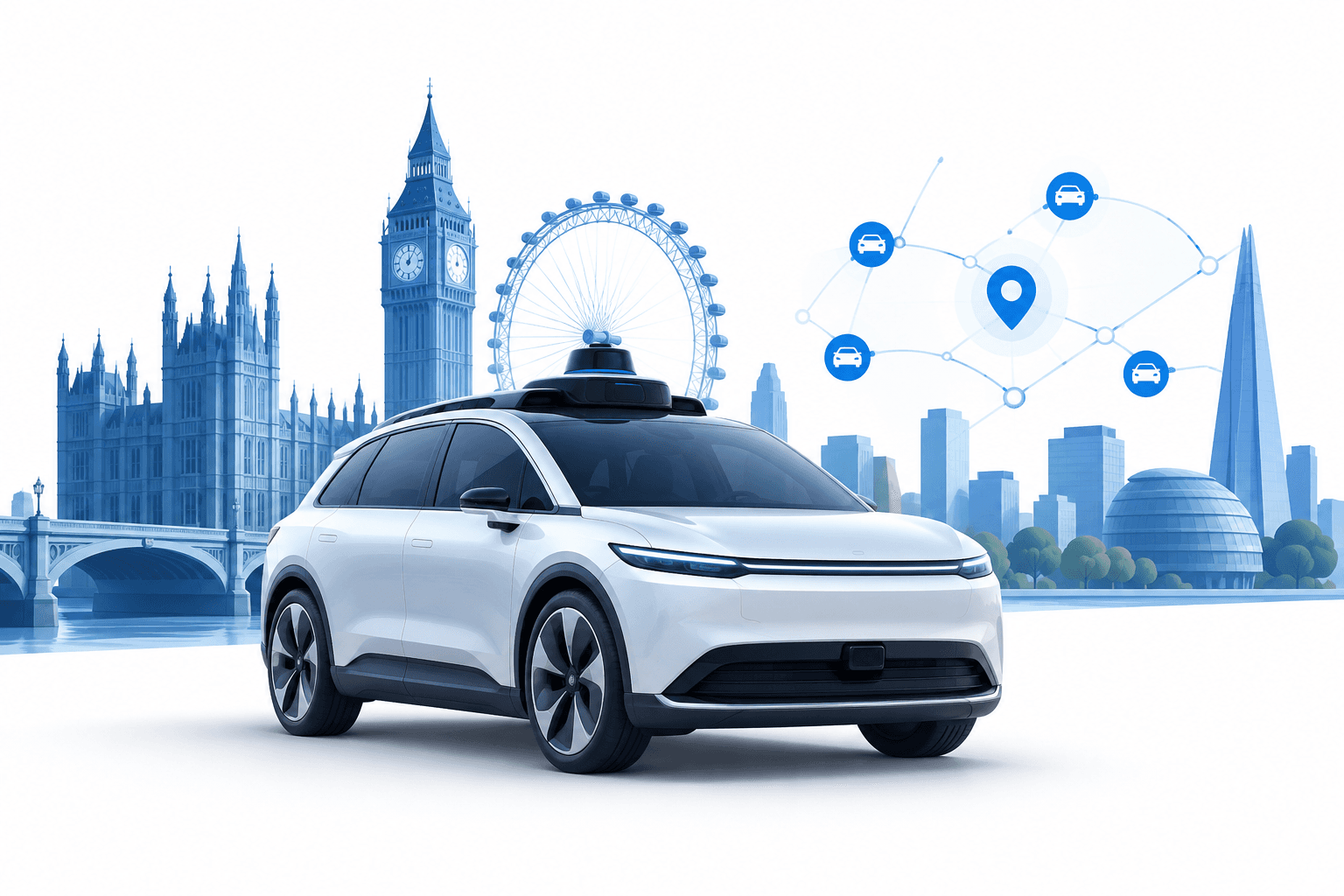 2027 کی روبوٹیکسی سروس کے منصوبے سے پہلے Baidu RT6 لندن میں متعارف