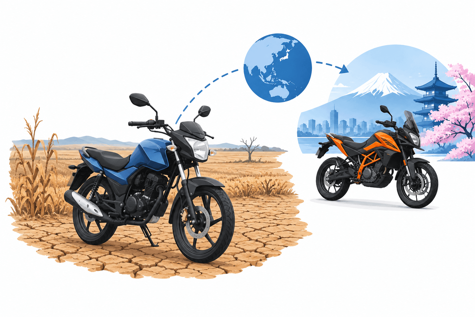 Bajaj Auto advarer om tørkerisiko og undersøger Japan via KTM