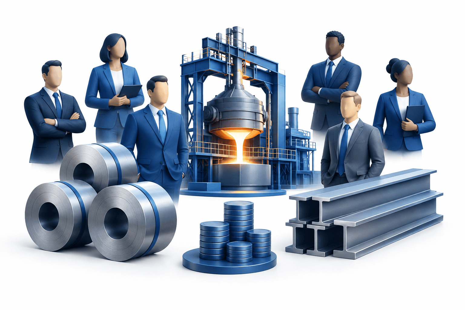 Lederforfremmelser i Steel Dynamics omfatter seks seniorroller