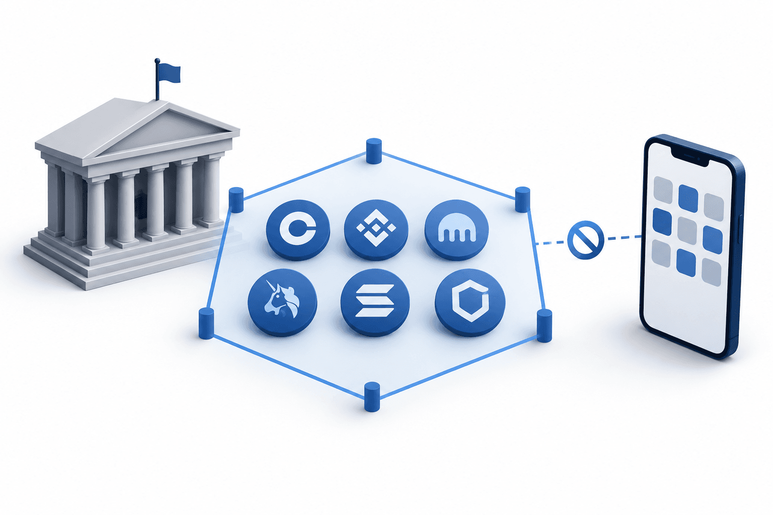 Pembatasan Kripto AIFC Menargetkan Coinbase dan Lima Platform Lainnya