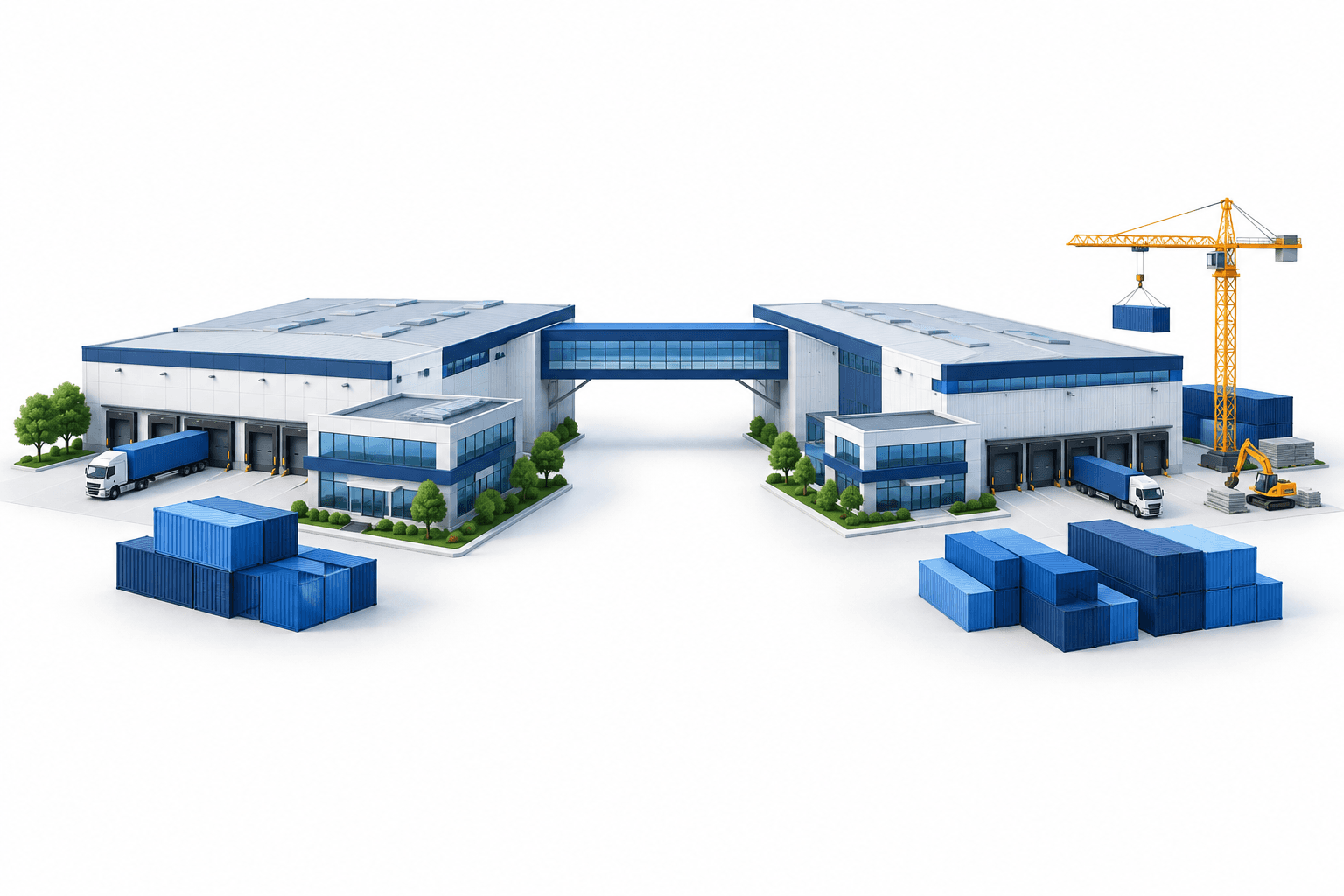 WDP earnings illustration showing logistics warehouses, development activity and a proposed corporate combination.